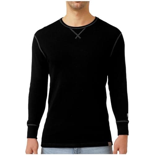 MERIWOOL Men's Base Layer 100% Merino Wool Heavyweight 400g Thermal Shirt